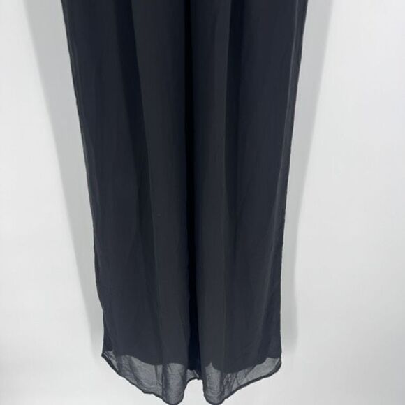 Fashion Nova Women's Dig Deep V Neck Wide Leg Jumpsuit Black Size Small NWT - Picture 6 of 13